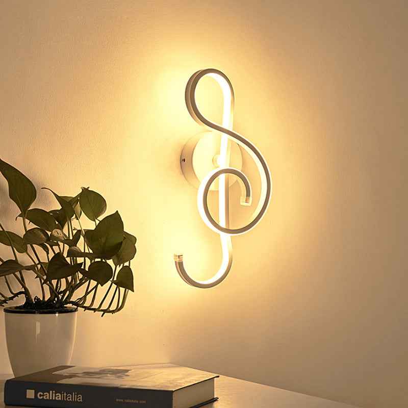 Music Note LED Wall Light