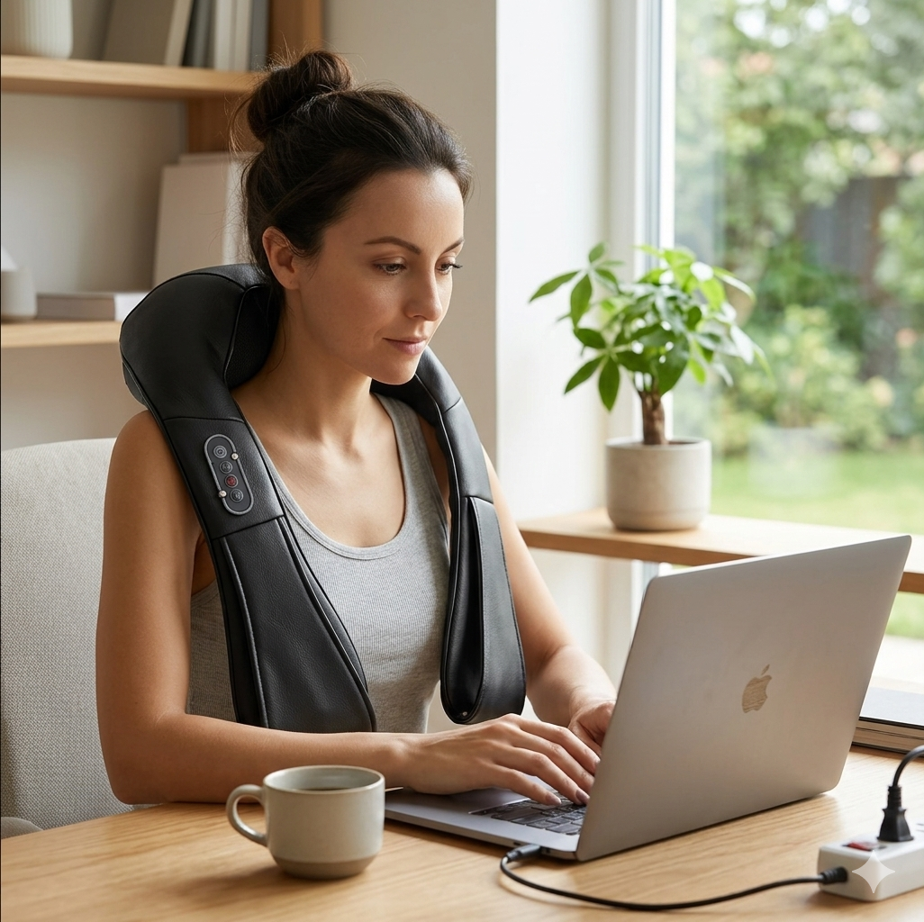 Electric Neck Massager – Portable Muscle Relief Device