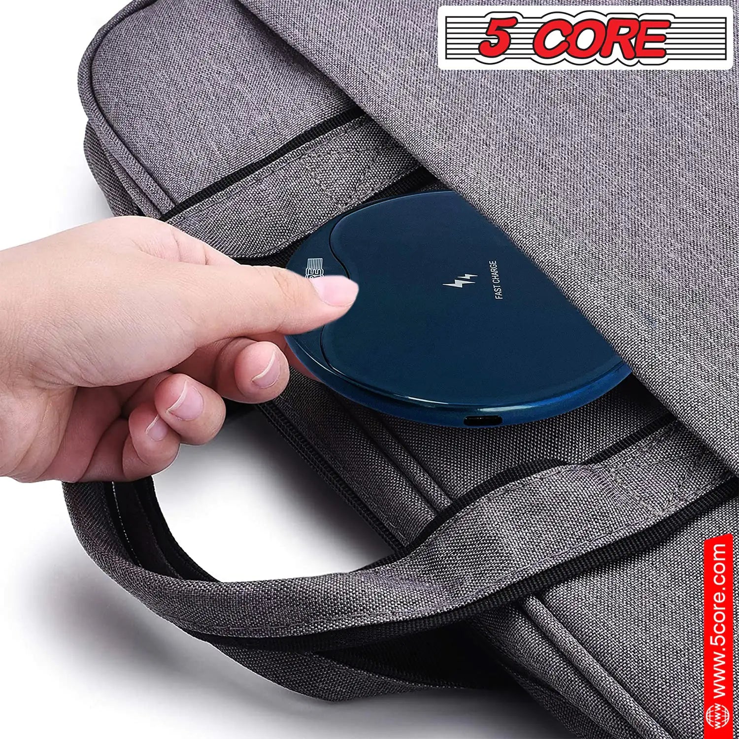 5 Core Wireless Charging Pad 15W Qi-Certified Fast Phone Charging Mat Cargador Inalámbrico